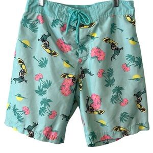 Batman Men's Classic‎ Floral Surf Board Shorts in Size S